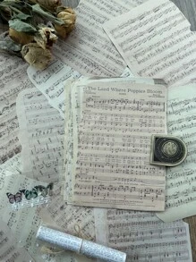 1book/25sheets Vintage Book Style Scrapbook Diy Decoration Material Paper Back To School - Multicolor - View 3