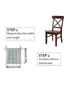 1入組家庭座椅墊辦公室軟墊學生車軟墊加厚座椅墊座位 - 灰色 - 查看 5