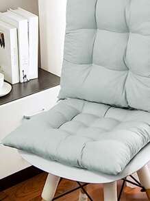 1入組家庭座椅墊辦公室軟墊學生車軟墊加厚座椅墊座位 - 灰色 - 查看 1