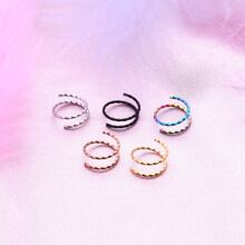 5音組/套磁力鼻環 - 彩色 - 查看 1