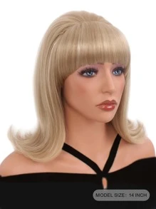 Blonde 60s Beehive Wigs For Women Pinup Pelucas 50s Synthetic Hair Wig For Women Ladies Daily Used Costume Cosplay Fancy Dress 1960s 1950s Retro Wigs - 亞麻金 - 查看 4