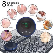 EMS Foot Massager Pad Mat, Electric Foot Massagers, Portable USB Rechargeable Foot Massager Pad, 8 Modes 19 Intensity Adjustments - 電動EMS足部按摩器 - 查看 5