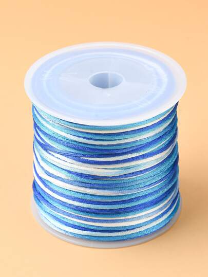 滌綸,片段染色中國結燈芯絨,滌綸細繩適用於串珠珠寶製作,1MM,關於49.21(45m)