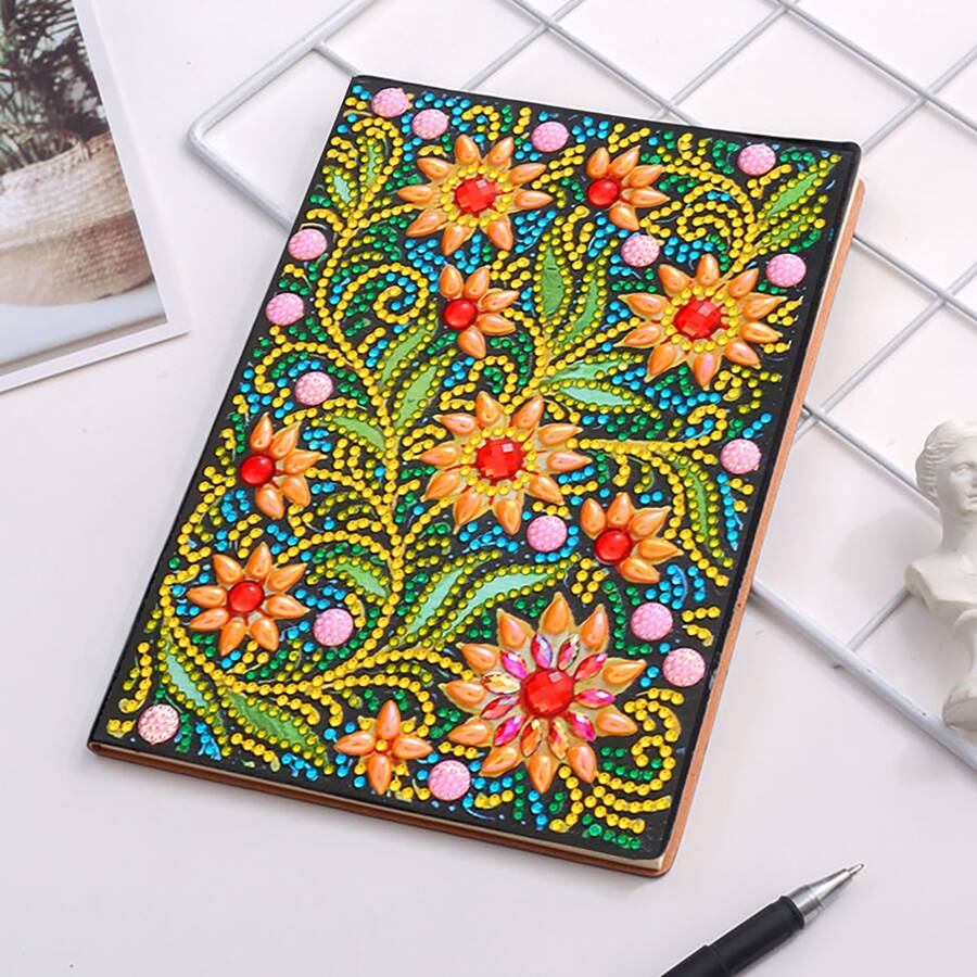 1pc Beautiful Flower Diamond Painting Kit - Multicolor - View 1