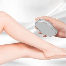 手持水晶玻璃脫毛器適合女士,無痛脫毛工具 - 銀色 - 查看 3