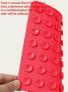 1入組矽膠寵物舔餐墊 - 紅色 - 查看 5