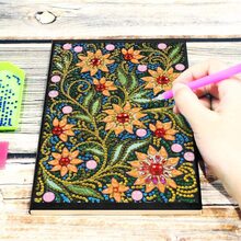 1pc Beautiful Flower Diamond Painting Kit - Multicolor - View 5