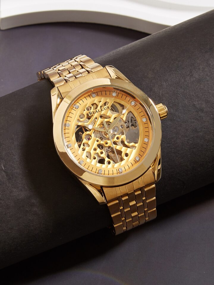 Reloj automatico transparente sale