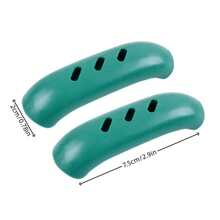 2pcs Grey Silicone Pot Handle Cover Heat-insulating Sleeve