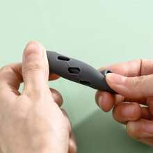 2pcs Grey Silicone Pot Handle Cover Heat-insulating Sleeve