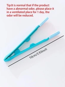1pc Two Tone Pet Eye Cleaning Brush - Blue - View 5