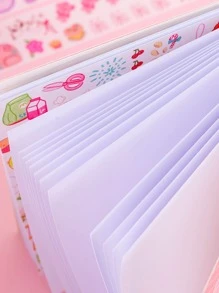 卡通盤繞筆記本,自黏式貼紙系列書,單書 - 彩色 - 查看 9