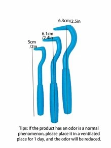 3pcs ABS Random Pet Tick Removal Tool For Cat & Dog For Cleaning - Multicolor - View 6