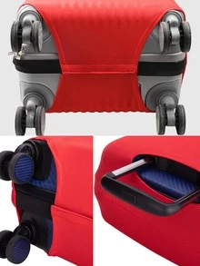 Du lịch Hành lý Lớp bảo vệ Vali Bảo vệ Che phủ Đàn hồi Hành lý xách tay Đối với 18-21 Inch Du lịch Phụ kiện Hành lý Phủ bụi - Đỏ - Xem 4