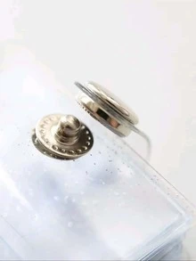 1入組中性按扣時尚相簿,適用於照片收納 - 白色 - 查看 5