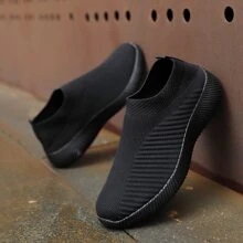 Zapatillas deportivas transpirables y ligeras de slip-on para hombre, zapatos casuales antideslizantes y duraderos
