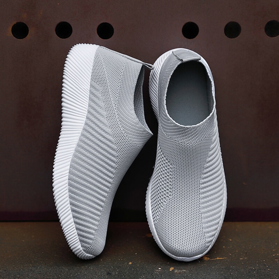 Zapatillas deportivas transpirables y ligeras de slip-on para hombre, zapatos casuales antideslizantes y duraderos