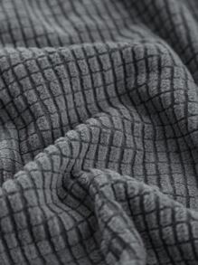 1pc Universal Elastic Sofa Cover In Four Seasons. Elasticity, Cover The Sofa Cushion Fully And Washable, Dust-proof And Dirt Resistance. - Màu xám đen - Xem 6