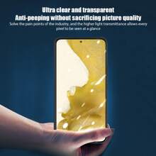 4入組隱私鋼化玻璃屏幕保護貼，適用於三星Galaxy A53 A73 A33 A23 A13 5G，具有防爆、防刮和防窺功能，適用於Samsung A52 A52S A32 A22 A12 A72 5G A50 A70 A31 A51 A71手機保護玻璃，保護個人手機在公共場所的隱私和安全信息。 - 黑色 - 查看 3