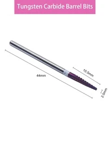 Easy Nail Fresa in carburo intera viola Pro da 2,2 mm per trapano unghie, lima elettrica per trapano unghie, strumenti di nail art, taglia e lucida la parte inferiore dell"unghia