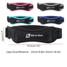 rótula tendón con tira - abrazadera con ajustable banda para , , senderismo , , baloncesto , correr , , tenis , vóleibol ( negro ) - Negro - Ver 3