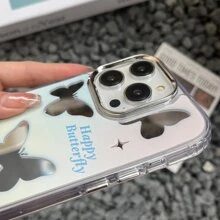 Wzór motyla Obudowy na Telefon - Srebro - Zobacz 5