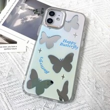 Wzór motyla Obudowy na Telefon - Srebro - Zobacz 3