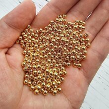 700金色顏色釘珠套裝,字母珠子和金色隔片珠子,適用於DIY手環項鍊工藝珠寶製作 - 金色 - 查看 2