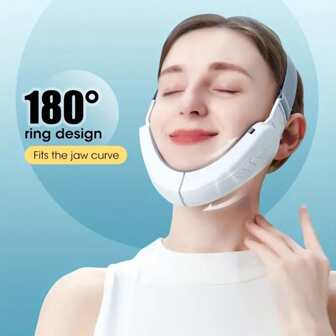 Instrumento V-Face recargable: Herramienta de adelgazamiento y levantamiento de mentón doble de 6 modos y 12 velocidades para una apariencia juvenil