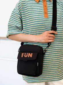 Handheld Shoulder Bag Is Versatile, Casual, Simple, And Fashionable, With A Crossbody Bag For Men - Black - View 1