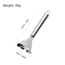 1pc Stainless Steel Corn Planer & Stripper, Kitchen Helper For Peeling Corn Kernels - Silver - View 2