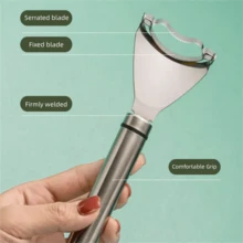 1pc Stainless Steel Corn Planer & Stripper, Kitchen Helper For Peeling Corn Kernels - Silver - View 4