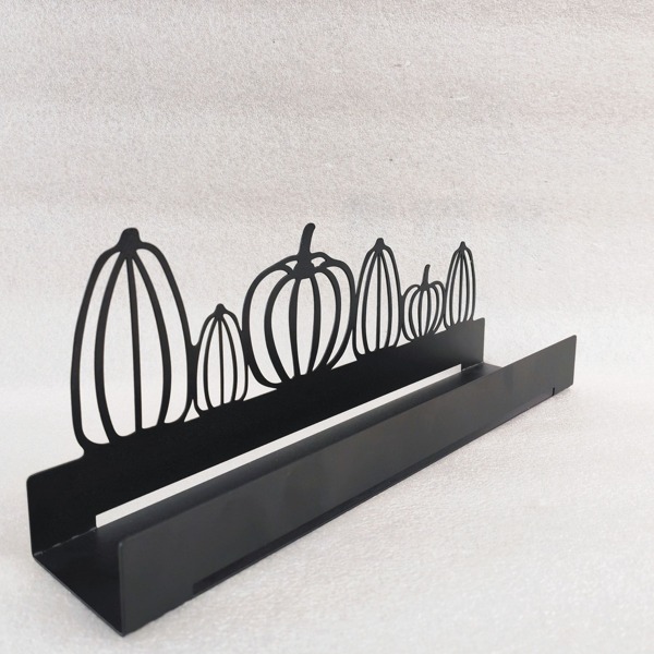 Home Decoration Ornament Wrought Iron Pumpkin Candle Holder One Piece