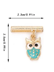 1pc Alloy Owl Watchbands Charm Decor, Compatible With Apple Watch Band Accessories, Compatible With Galaxy Watch Bands Charms, Compatible With Huawei Watch Band Series Gift - Multicolor - View 6