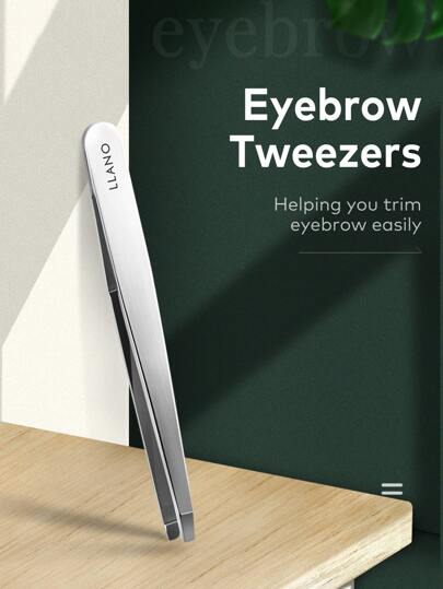 Llano Slant Pointed Precision Tweezer For Eyebrows & Ingrown Hair Removal, Blackhead And Splinter Tweezer With Sharp Needle Nose Point For Plucking, Silver,Makeup,Cheap,Room Decor,Vanity,Travel,Bedroom,Makeup Accessories,Tweezers,Cheap,Stocking Stuffers,Makeup,Makeup Tools,Cheap Stuff,Gifts,Gifts For Women,Christmas Gifts,Giveaways,Travel,Cheap Stuff,Travel Essential