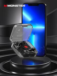 Monster 藍牙耳機耳機高保真運動降噪 - 灰色 - 查看 3