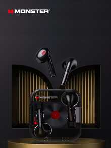 Monster 藍牙耳機耳機高保真運動降噪 - 灰色 - 查看 2