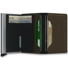 Shendy Vendy Cartera De Bolsillo Casual, Duradera, Minimalista, Moderna, De Negocios, Para Viajes,  Monedero Para hombre - Dorado - Ver 2