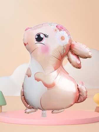 1pc Rabbit Designed Party Decoration Balloon, Back To School Valentine Day