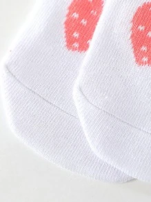 1 đôi tất chân bê in hình động vật nhiều màu hình trái tim mùa hè dành cho trẻ em - Nhiều màu - Xem 5