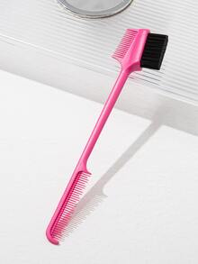1 pieza Cepillo nailon S mate superficie ribete control con alto con bajo dientes para mullido efecto - Rosa Fucsia - Ver 1
