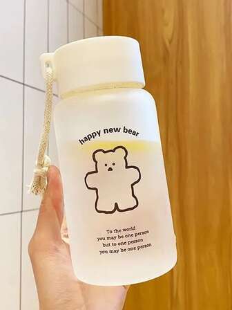 1入組500ML便攜熊形狀水瓶,運動和健身飲水杯