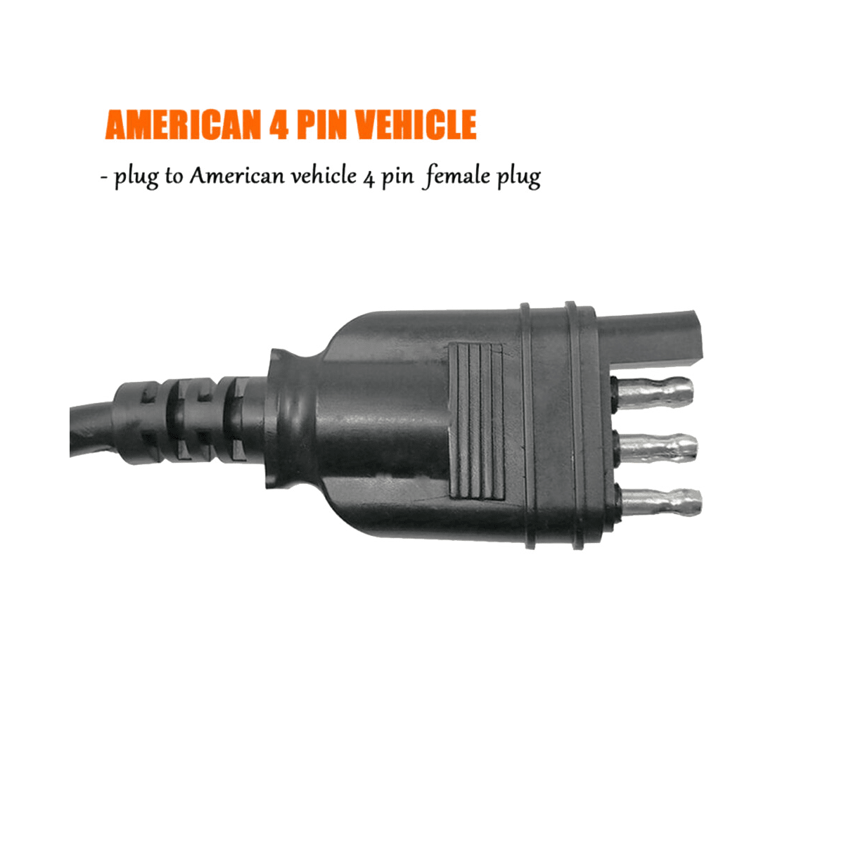 Trailer Connector USA 4Pin Flat Plug to European 7Pin Connector SHEIN USA