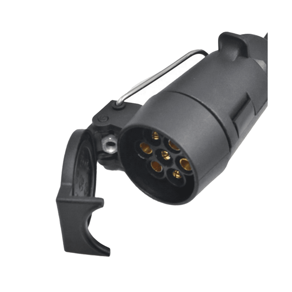 Trailer Connector USA 4Pin Flat Plug to European 7Pin Connector