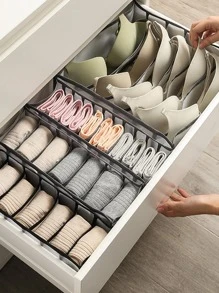 1pc Household Grid Separator Storage Bag For Clothes And Pants, Foldable Drawer Organizer For Student Closet, Wardrobe, Underwear Decorations Decor Festival Decor Room Decor Home Decor Decor Bedroom Decor Dress Pants Shoes Jeans Boots Skirtbedroom,Organizer,Organiser,Home Storage,White T Shirt Women,Black Pants Women,Ladies Winter Clothes,Dress,Winter Clothes For Ladies,Elegant Woman Dresses,White Shirt For Ladies,Long Sleeve,White Jumpsuit For Women,Spring Dresses For Women,Spring Outfits For Women,Spring,Spring Clothes,Minimalist,Summer Tops - Grey - View 4