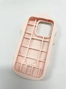 有趣卡通設計面罩/浴巾女孩手機殼兼容 Iphone 14 Pro Max/iphone 13 Pro/iphone 12/iphone 11，矽膠 - 米色 - 查看 3