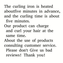 Wireless Curler Curling Iron Portable USB Charging - Grey - View 7