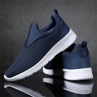 男士透氣網布跑步鞋在大尺寸,休閒競技運動鞋