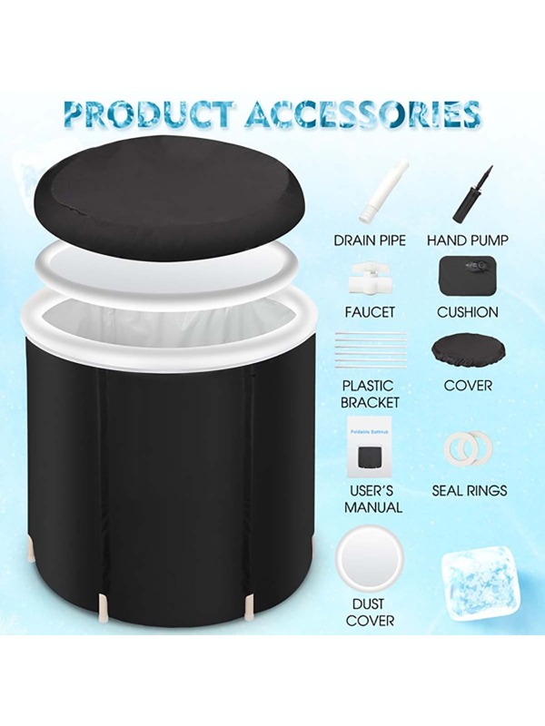 Ice Bath Tub,Ice Bath Tub for Athletes,Outdoor Portable Cold Water