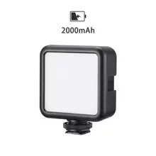 Ulanzi 迷你便攜式 Led 散熱鞋三用充電 Vlog 填充燈攝影照明 - 黑色 - 查看 7